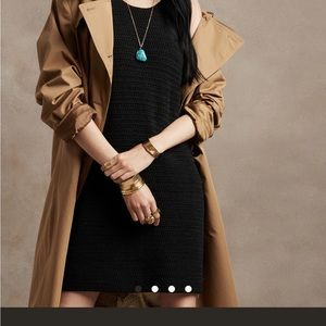 Cute BR Mini black crochet dress. Never worn.